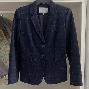 Classiques entier.  Navy Knit blazer. Size 10